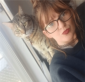 Amanda picture with puppy